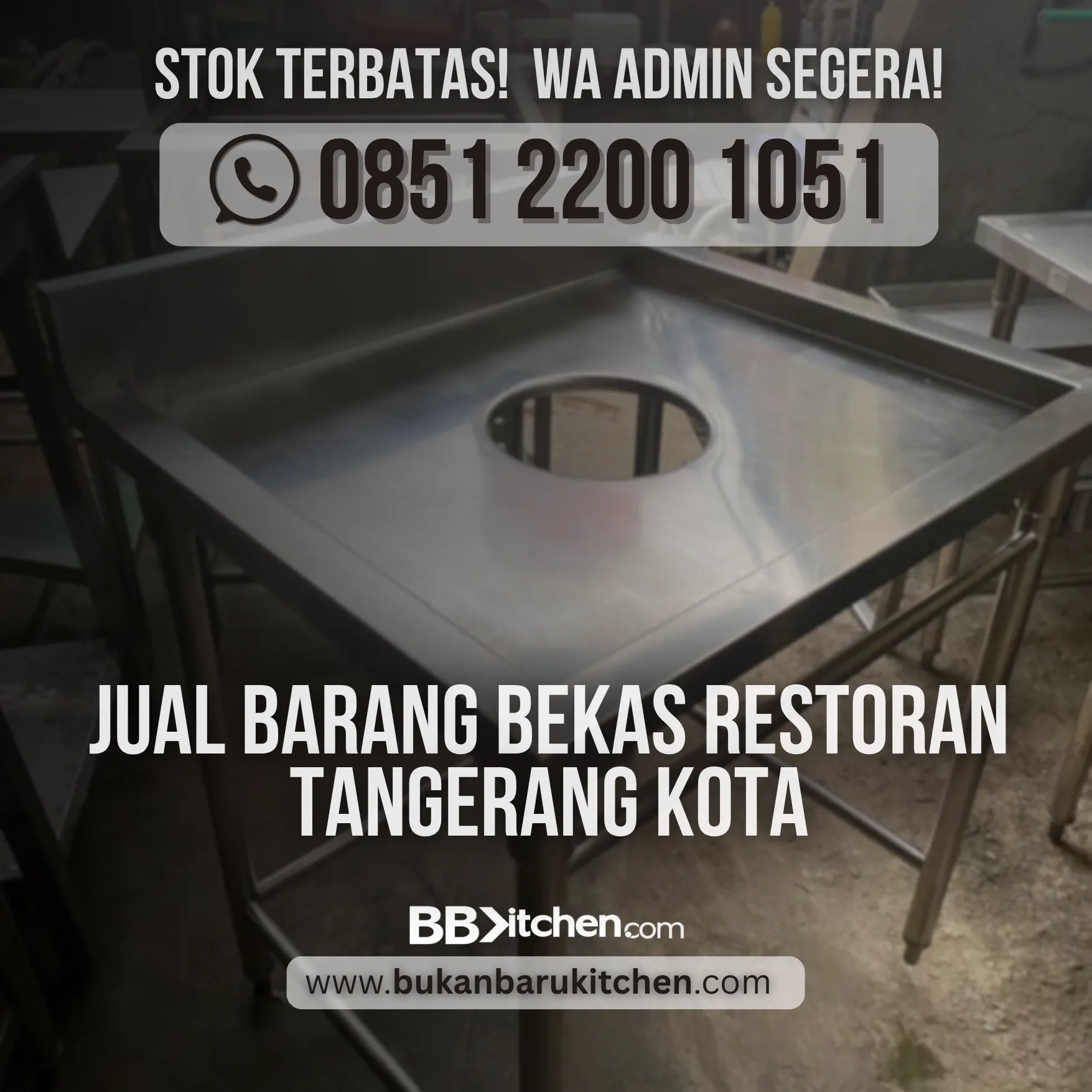 JUAL BARANG BEKAS RESTORAN TANGERANG KOTA