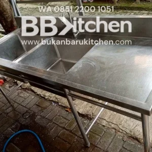 Double Sink Sayap Stainless 200x75 cm