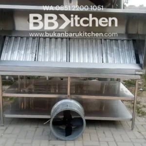 Hood Dapur dengan Blower dan Filter - Ukuran P 220 x L 90 x T 50 cm