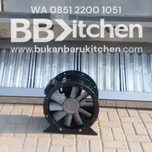 Hood Dapur Komersial dengan Filter dan Blower P240 x L90 x T50 cm