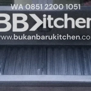 Hood Dapur Komersial dengan Filter dan Lampu - Ukuran P 200 x L 90 x T 30/50 cm