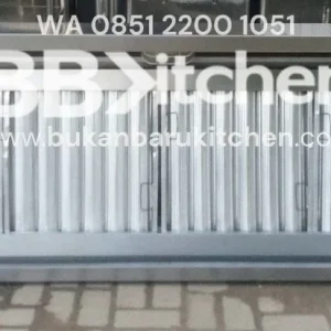 Hood Dapur Stainless Steel dengan Filter dan Lampu - P 215 x L 80 x T 30 cm