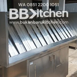 Hood + Filter + Lampu 200x50x50 - Peralatan Dapur Komersial
