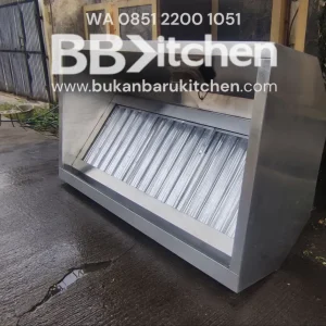 Hood Komersial Lengkap dengan Saklar dan Filter - Ukuran 160x90x60