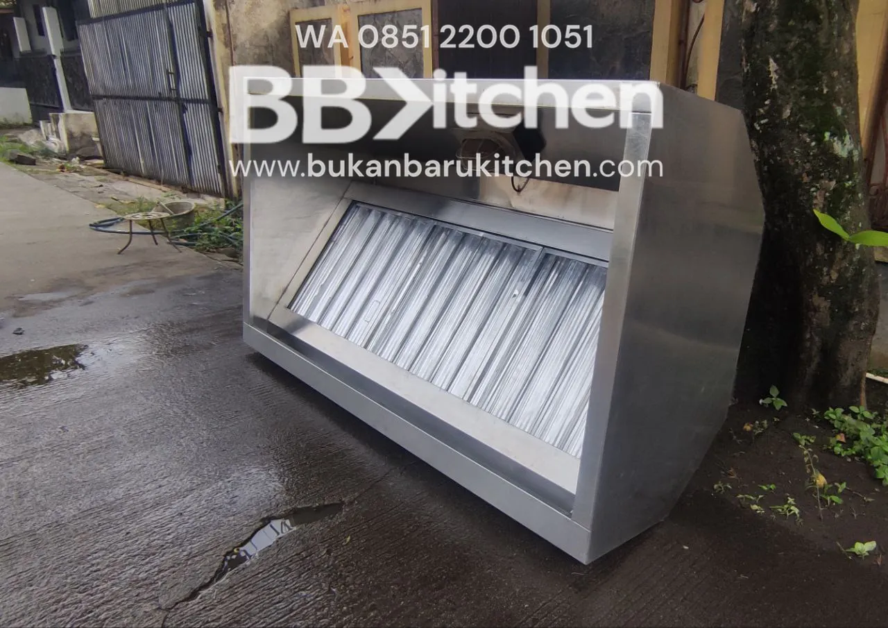 Hood Komersial Lengkap dengan Saklar dan Filter - Ukuran 160x90x60