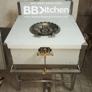 Kompor 1 Tungku Custom 70x75x73 cm dengan Backsplas Tinggi 15 cm - Baru