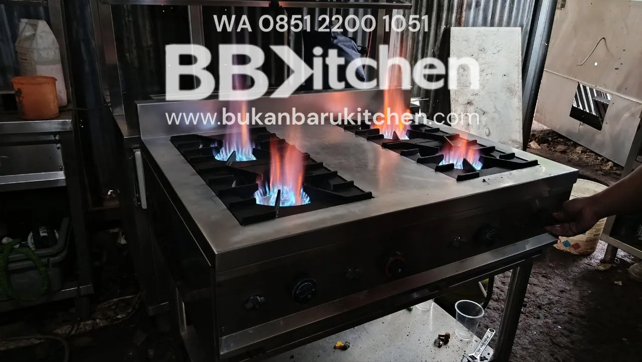 Kompor 4 Tungku High Pressure Ukuran 100x75x85 - Image 4