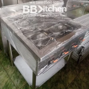 Kompor Gas 4 Burner Baru Custom P70 x L75 x T85 cm