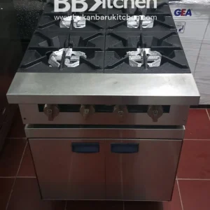Kompor Gas 4 Tungku P 61 x L 80 x T 85 cm - Ideal untuk Restoran dan Katering