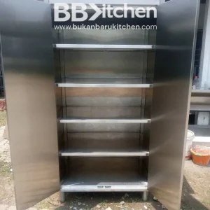 Lemari Kabinet Stainless 5 Ambalan P100 x L68 x T200 cm