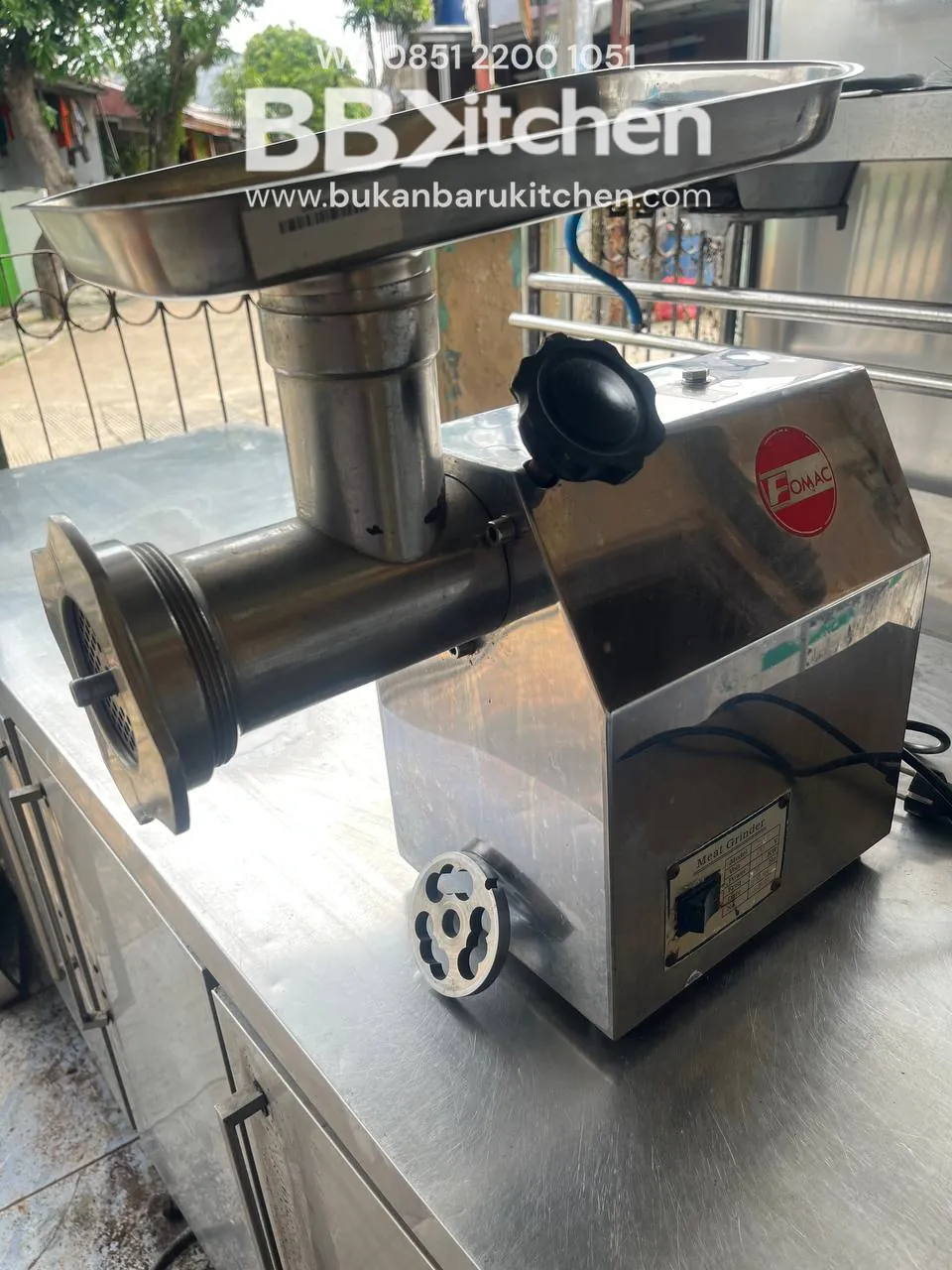 Meat Grinder Fomac 2 Mata Pisau Kapasitas 250kg/jam - Image 2