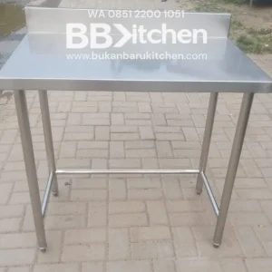 Meja 1 Susun Backsplash Stainless Steel 90x60x85 cm