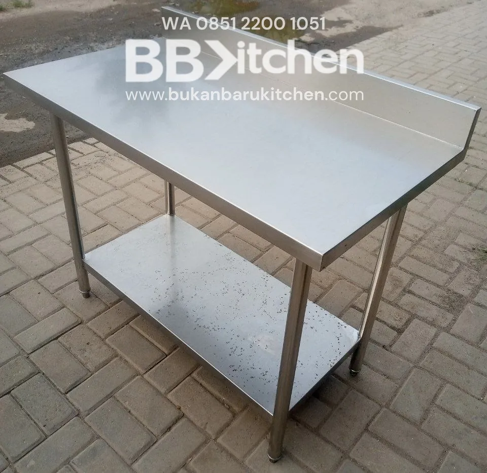 Meja 2 Susun Stainless 110x60x85 cm - Image 4
