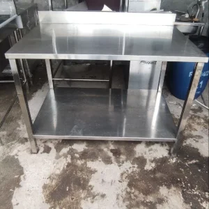 Meja 2 Susun Stainless 304 Ukuran 120x80x83