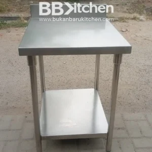 Meja 2 Susun Stainless Backsplas 60x70x85 cm