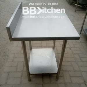 Meja 2 Susun Stainless Backsplas P 70 x L 60 x T 85 cm