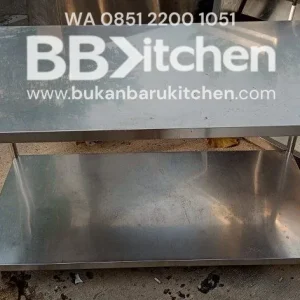 Meja 2 Susun Stainless P 150 x L 75 x T 85 cm