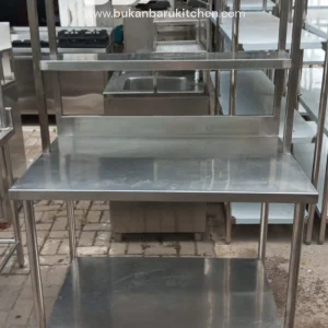 Meja 2 Susun Stainless Steel 110x75x85 cm