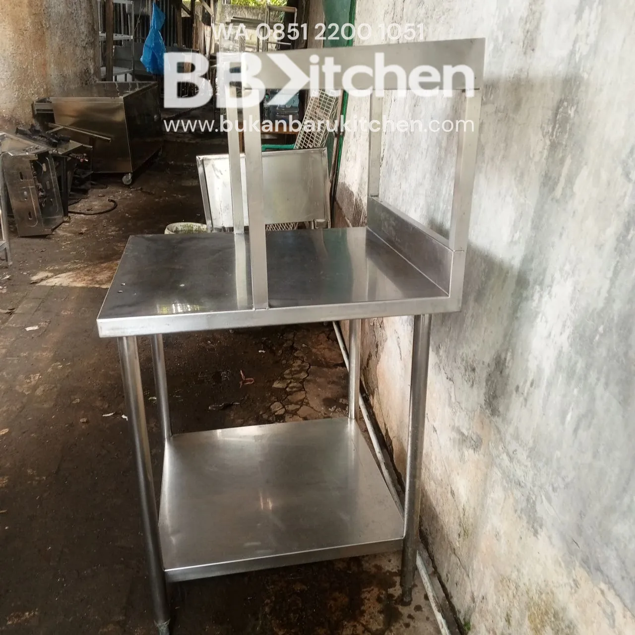Meja 2 Susun Stainless Steel 70x75x85 - Becksples - Image 2