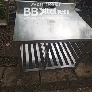 Meja 2 Susun Stainless Ukuran 95x80x85