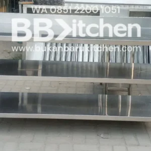 Meja 3 Susun Stainless Steel P180 x L60 x T85 cm