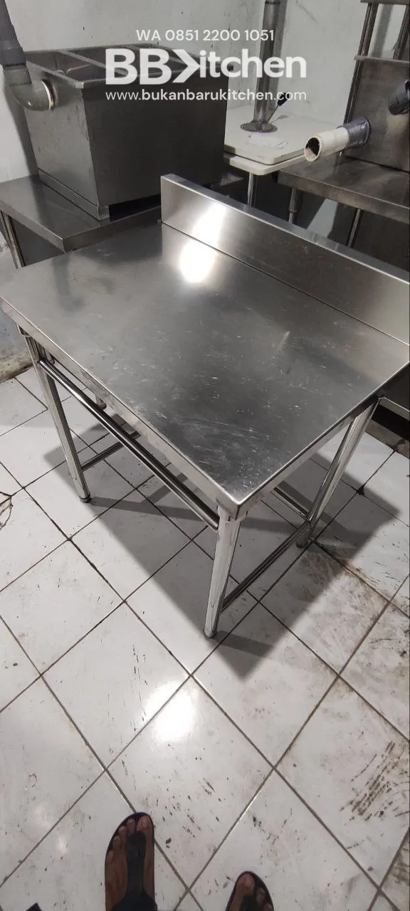 Meja Backplash Stainless 74x53x85 - Image 3