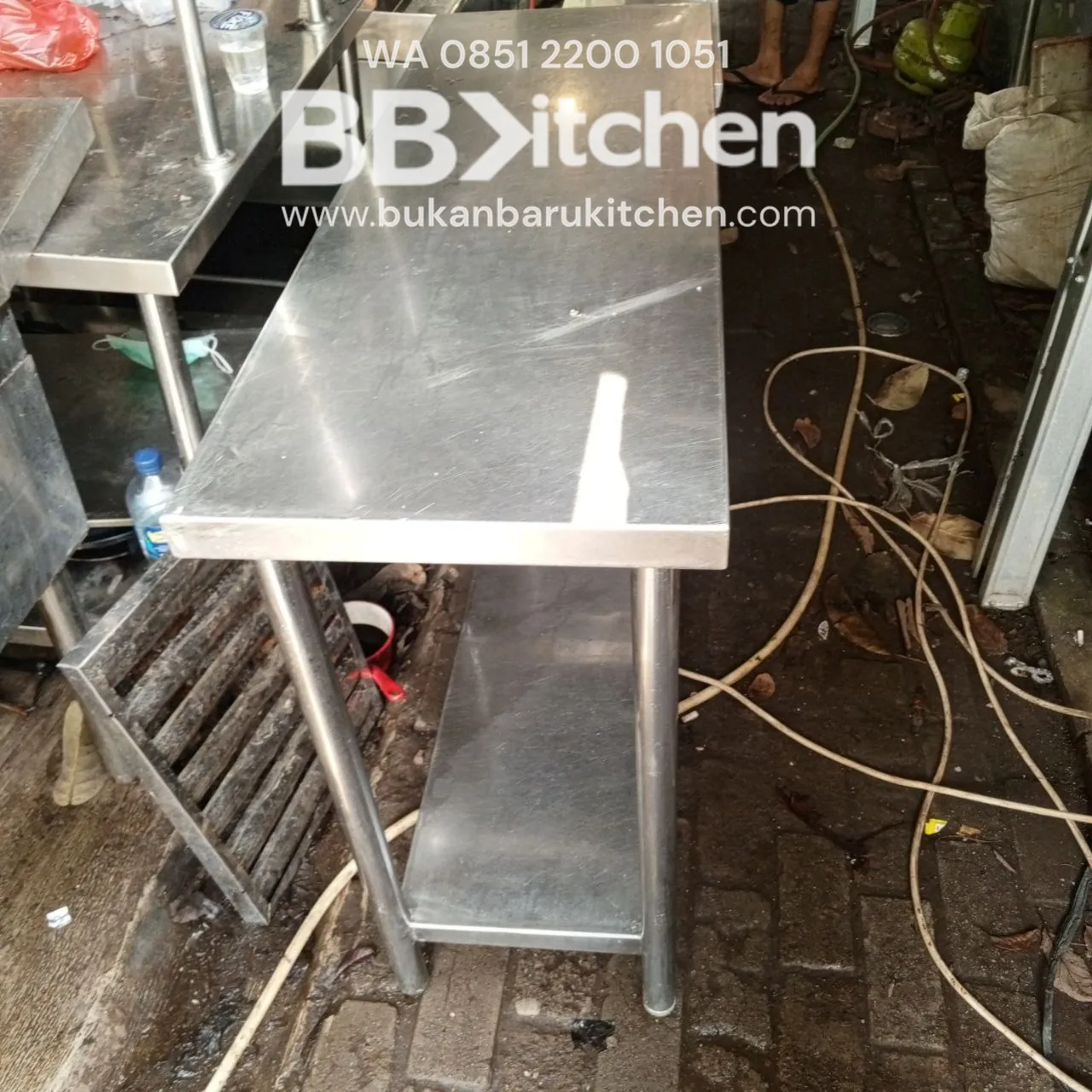Meja Bumbu 2 Susun Ukuran 40x112x85 - Image 2
