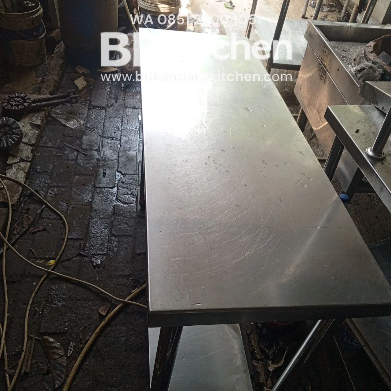 Meja Bumbu 2 Susun Ukuran 40x112x85 - Image 3