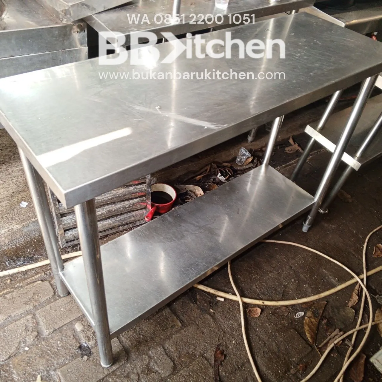 Meja Bumbu 2 Susun Ukuran 40x112x85