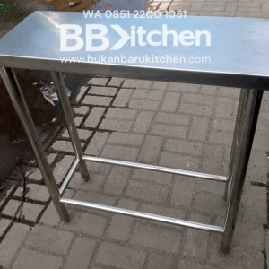 Meja Bumbu Stainless 1 Susun 30x75x85 cm
