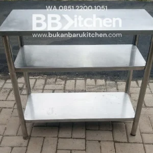 Meja Bumbu Stainless 3 Susun Ukuran P 40 x L 90 x T 85 cm