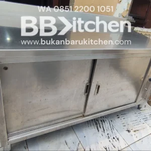 Meja Cabinet Pemanas Stainless 150x75x85 Bekas