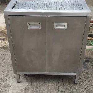 Meja Cabinet Stainless Steel 60x65x80 dengan Tempat Tirisan Air