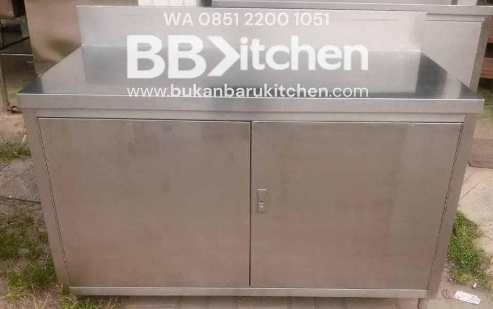 Meja Kabinet Ambalan Pintu Sayap Stainless 304 P 140 x L 75 x T 85 cm