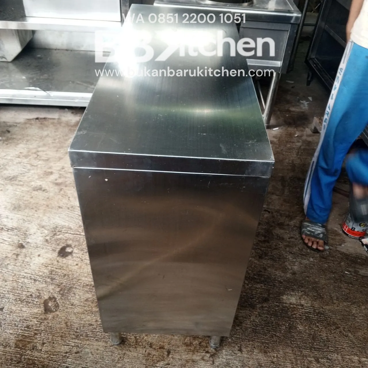 Meja Kabinet Ambalan Tanpa Pintu Ukuran 100x40x85 - Image 4