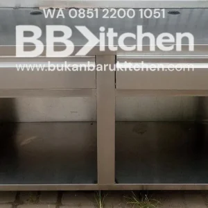 Meja Kabinet Stainless Laci 145 x 60 x 88 cm