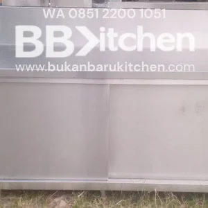 Meja Kabinet Stainless Tanpa Ambalan P195 x L75 x T85
