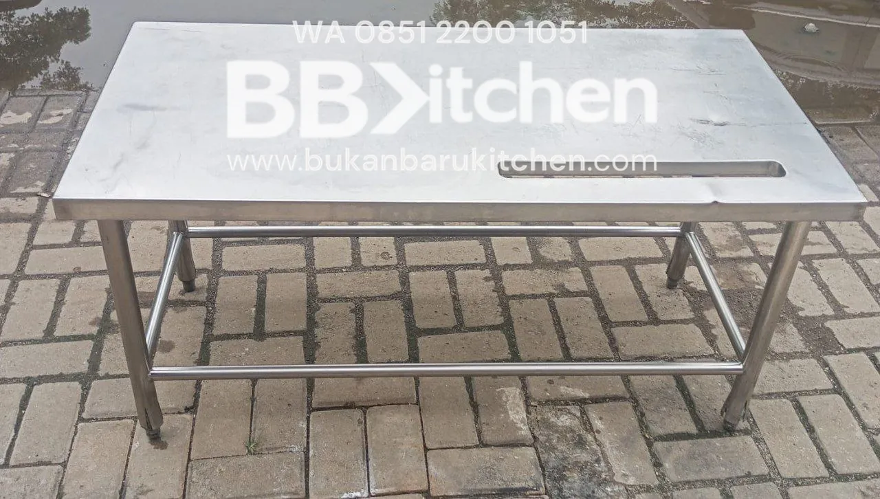 Meja Kompor 1 Susun Stainless Steel P 120 x L 60 x T 60 cm