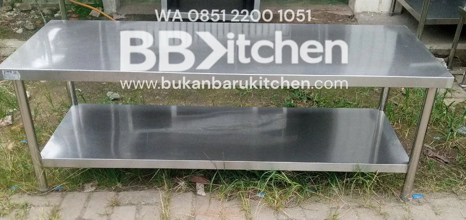 Meja Kompor 2 Susun P 160 x L 60 x T 57 cm