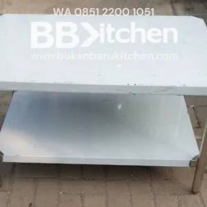 Meja Kompor 2 Susun Stainless 100x70 cm
