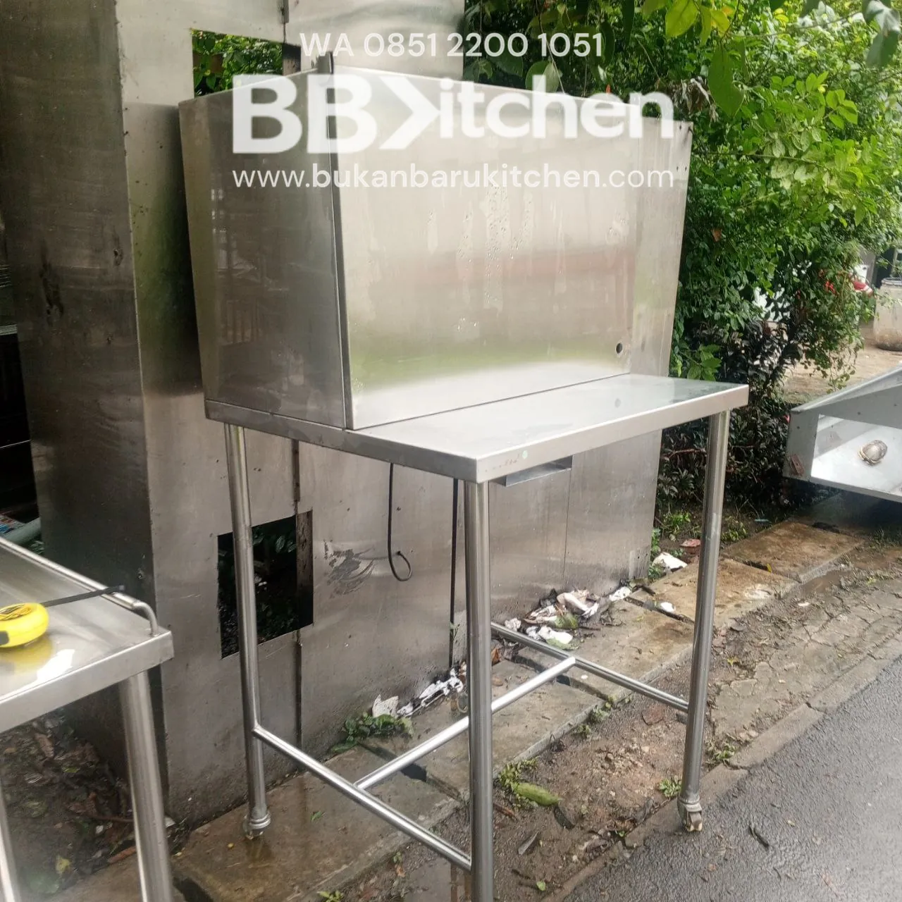 Meja Kompor Serbaguna dengan Tutup 78x75x100