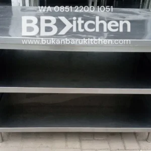 Meja Open Kabinet Ambalan 120x75x81 cm - Stainless Steel