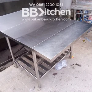 Meja Prepare 2 Susun Jari-jari 90x70+25 cm