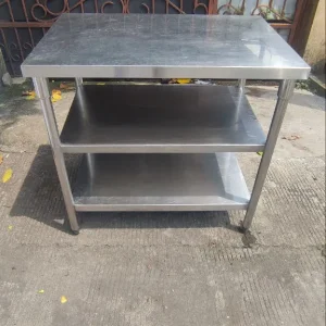 Meja Prepare 3 Susun Stainless Ukuran 90x60x85