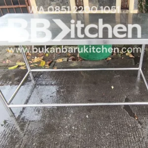 Meja Stainless 1 Ambalan Ukuran 150x70x80
