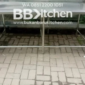 Meja Stainless 1 Susun 180x90x85 cm