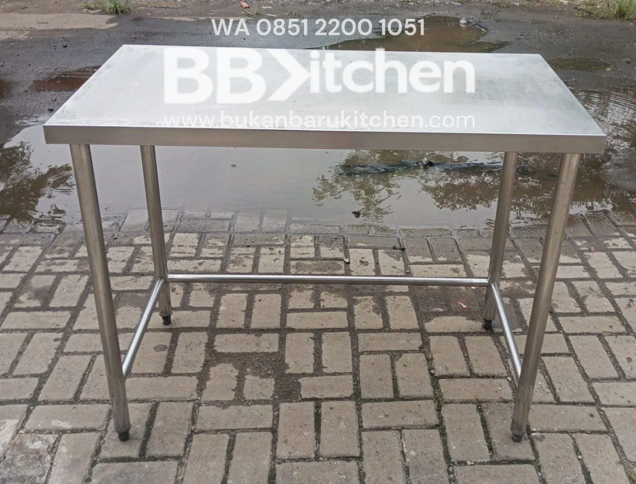 Meja Stainless 1 Susun P 100 x L 60 x T 85 cm