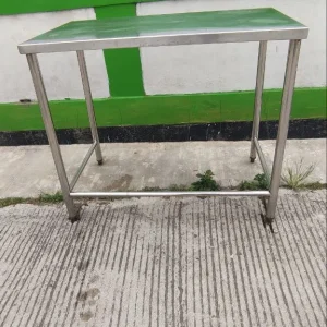 Meja Stainless 1 Susun Ukuran 100x60x85 - Bekas