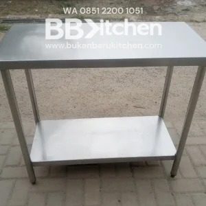 Meja Stainless 2 Susun 100x50x85 cm