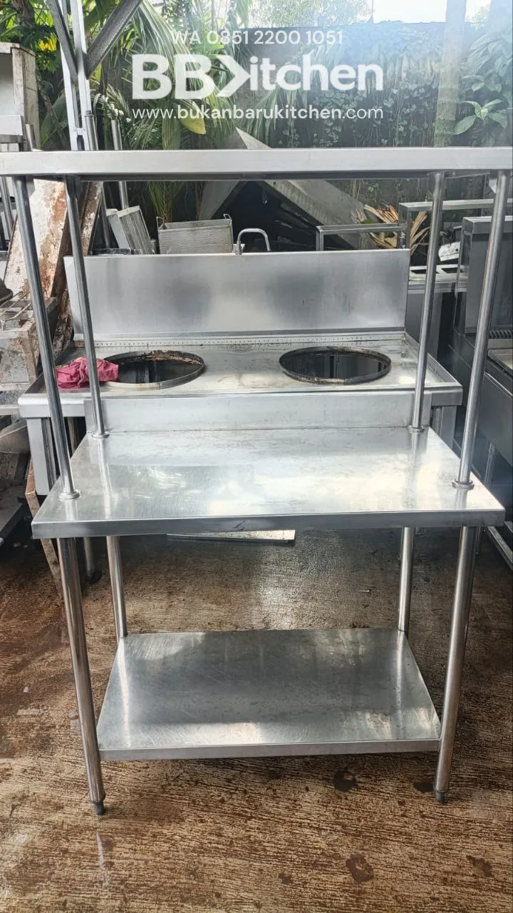 Meja Stainless 2 Susun 100x60x85 - Image 2